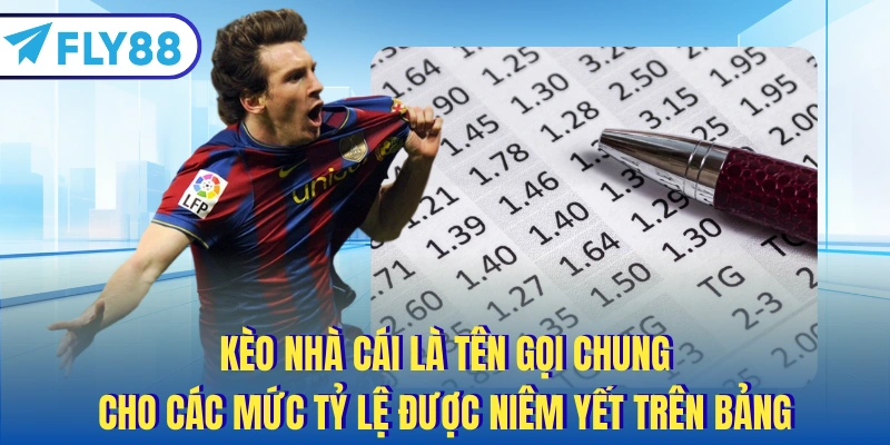 Kèo nhà cái là tên gọi chung cho các mức tỷ lệ được niêm yết trên bảng